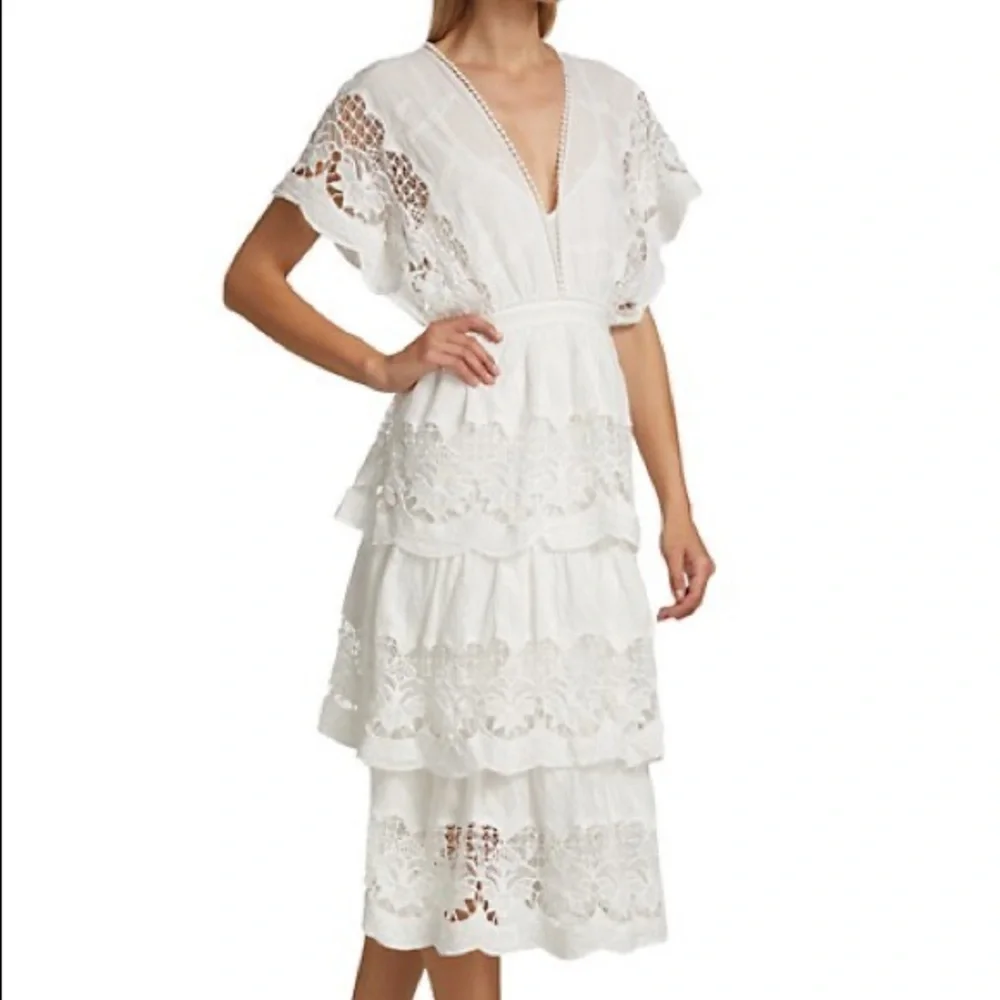 Farm Rio Richelier Embroidered Mini Dress - Picture 4 of 4